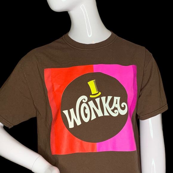 Willy Wonka and The Chocolate Factory Unisex T-shirt Brown Size M Short … - Picture 9 of 10